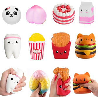 Jumbo Chocolate Biscuits Cheese Cute Squishy Slow Rising Squeeze Squishies Toy Scented Stress Relief Toys Gift for Kids
