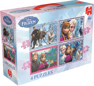 Jumbo Disney Frozen 4in1 puzzels, 35+50+70+100 stukjes