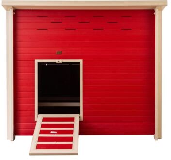 Jumbo Fontana - Kippenhok - Rood - 147,1x117,8x102,2 cm