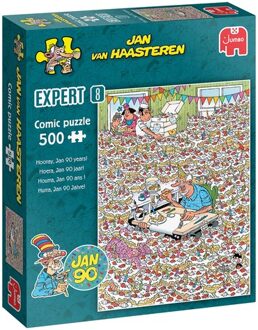 Jumbo Jan van Haasteren Expert 8 - Hoera, Jan 90 jaar Puzzel (500 stukjes)