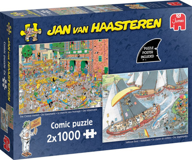 Jumbo Jan van Haasteren - Hollandse Tradities Puzzel (2x1000 stukjes)