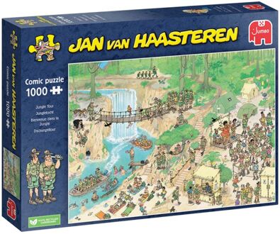 Jumbo Jan van Haasteren Jungletocht - Puzzel - 1000 stukjes - Blauw