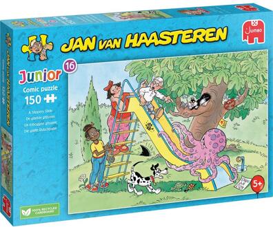 Jumbo Jan van Haasteren Junior 16 - De gladde glijbaan (150 stukjes)