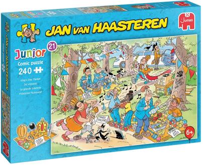 Jumbo Jan van Haasteren Junior 21 - De Vrijmarkt Puzzel (240 stukjes)
