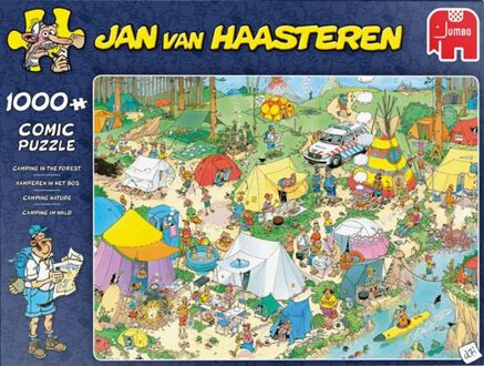 Jumbo Jan van Haasteren puzzel kamperen in het bos - 1000 stukjes