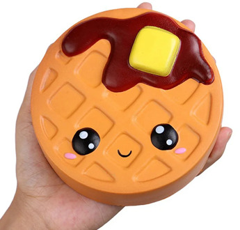 Jumbo Kaas Chocolade Koekjes Schattige Squishy Langzaam Stijgende Zachte Squeeze Speelgoed Telefoon Strap Geurende Stress Grappi