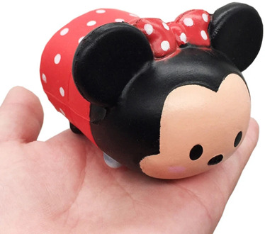 Jumbo Kawaii Minnie Squishy Fairy Tale Doll Slow Rising Strap Soft Squeeze Toy Bread Cake Scented for Kid Baby Toy Fun Gift