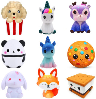 Jumbo Kawaii Popcorn Unicorn Cake Squishy Donut Fruit Squishi Slow Rising Stress Relief Squeeze Toys for Baby Kids Charisma Gift