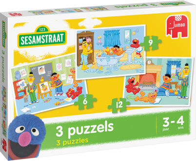Jumbo Sesamstraat trio puzzel Puzzel