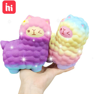 Jumbo Sheep Alpaca Squishy Cute Galaxy Slow Rising Animal Squishy Squish Wholesale Exquisite Kids Gift