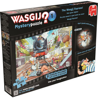 Jumbo Wasgij? Mystery 1: Het spoor bijster puzzels, 2x 1000 stukjes