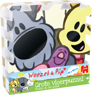 Jumbo Woezel & Pip foam vloerpuzzel, 9 stukjes