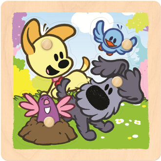 Jumbo Woezel & Pip houten knoppuzzel meisje, 4 stukjes
