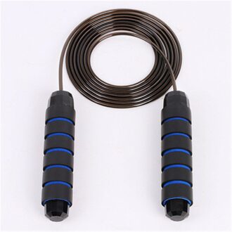 Jump Rope Wirwar Rapid Speed Springen Touw Kabel Lagers Staal Springtouw Gym Fitness Exercise Slank Lichaam скакалка blauw zwart