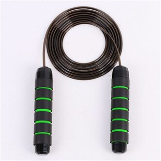 Jump Rope Wirwar Rapid Speed Springen Touw Kabel Lagers Staal Springtouw Gym Fitness Exercise Slank Lichaam скакалка groen zwart