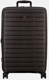 Jump Striper reiskoffer 66 cm expandable after dark Zwart