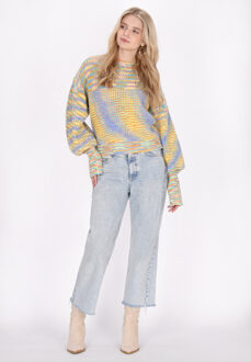 Jumper Dames Blauw Veelkleurig - maat