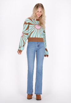 Jumper Dames Bruin aqua - XL/2XL