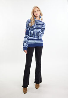 Jumper Dames Navy Veelkleurig Marineblauw - M/L