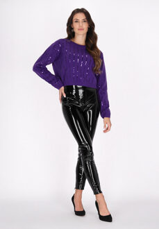 Jumper Dames pruim - maat XL/2XL Paars