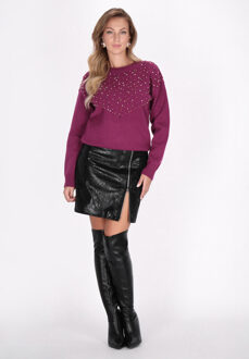 Jumper Dames pruim - maat XL/2XL Paars