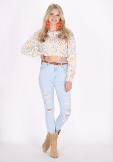 Jumper Dames Wit Veelkleurig