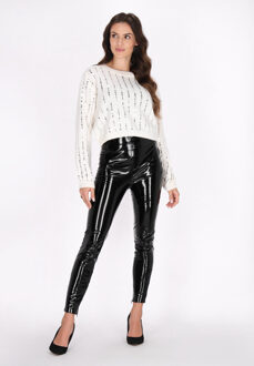 Jumper Dames wolwit Gebroken wit