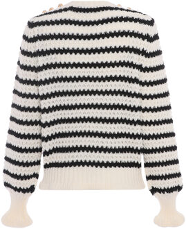 Jumper Dames wolwit Gebroken wit