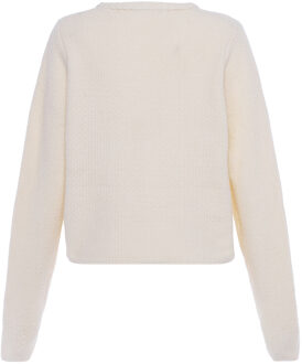 Jumper Dames wolwit - maat M/L Gebroken wit