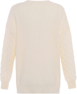 Jumper Dames wolwit - maat XL/2XL Gebroken wit