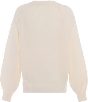 Jumper Dames wolwit - maat XS/S Gebroken wit