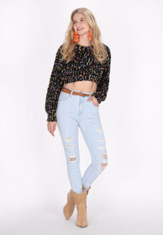 Jumper Dames Zwart Veelkleurig - M/L