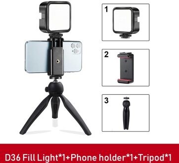 Jumpflash Statief Telefoon Stabilizer Houder Condensator Microfoon Led Licht Invullen Voor Professionele Foto Video Selfie Camera Telefoon G