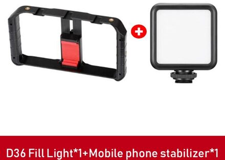 Jumpflash Statief Telefoon Stabilizer Houder Condensator Microfoon Led Licht Invullen Voor Professionele Foto Video Selfie Camera Telefoon