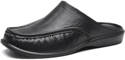 JUMPMORE Men Loafers Slip On Casual Walking Shoes Designer Men Half Slippers Comfortable Soft Slippers Size 47