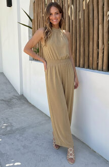 Jumpsuit Limited Gold Lurex Goud