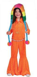 Jumpsuit oranje fluor kind