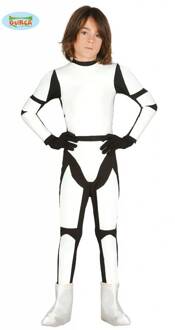 Jumpsuit Stormtrooper look-a-like voor kinderen 10-12 jaar (140-152)