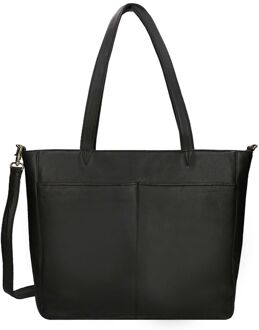 Juna Workbag 15.6" black handtas dames Zwart - H 35 x B 40 x D 10 cm
