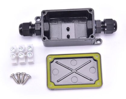 Junction Box IP66 Waterdicht Uv Zonneplek Outdoor Meerdere Manieren Plastic Aansluitkastje Case Kabel Draad Connector Beschermen FSH100-2P