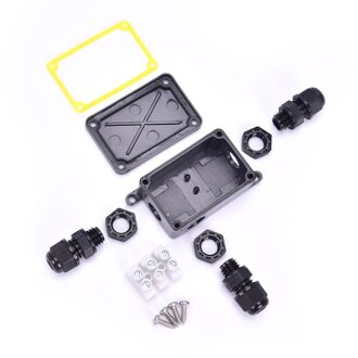 Junction Box IP66 Waterdicht Uv Zonneplek Outdoor Meerdere Manieren Plastic Aansluitkastje Case Kabel Draad Connector Beschermen FSH100-3P