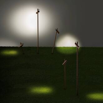 Juncus LED prikspot, bruin, 3.000 K