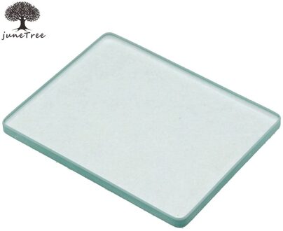 JuneTree DIY Leather Craft Leathercraft Glas Gelikter voor Burnishing Lederen Schrapen plaat Lederen verlader voor Burnishing