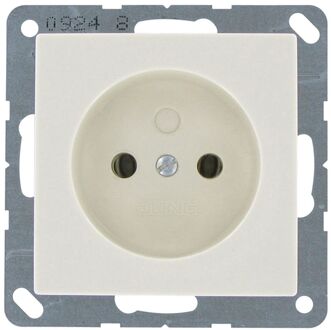 Jung Inbouwstopcontact As500 Ongeaard 1-polig Crème Ip20