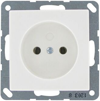 Jung Inbouwstopcontact As500 Ongeaard 1-polig Wit Ip20