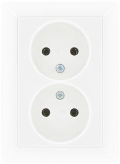 Jung Inbouwstopcontact As500 Ongeaard 2-polig Wit Ip20