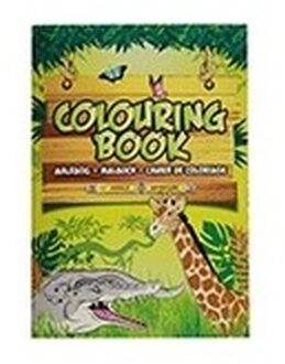 Jungle dieren A4 kleurboeken wildlife 24 paginas met kleurplaten