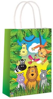 Jungle Dieren Feest Tasje Multikleur - Print