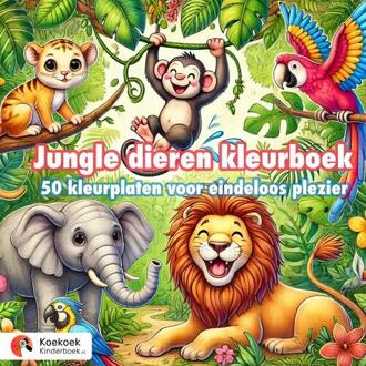 Jungle dieren kleurboek -  Koekoek Kinderboek (ISBN: 9789465129266)