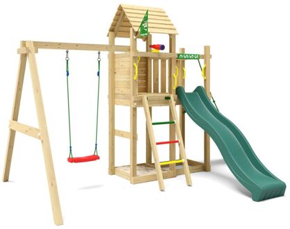 Jungle Gym Namsos Grenen - Speeltoestel - Donker groen